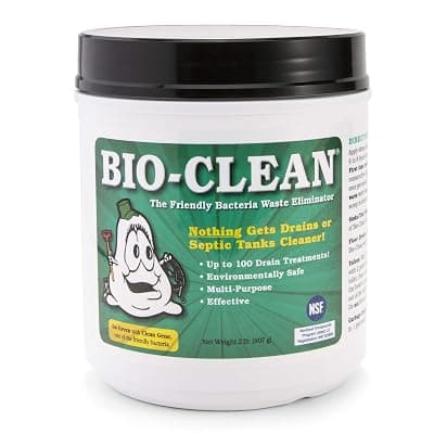 Bio-Clean Drain Septic 2# Can Cleans Drains- Septic Tanks - Grease Traps All Natural and 100% Guaranteed No Caustic Chemicals! Removes fats Oil and Grease, Completely Cleans Your System. 2.0 Pounds
