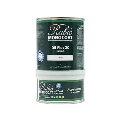 Rubio Monocoat Oil Plus 2C, 175 ft², Wood Stain, Pure, 350 mL Pure 350 ml