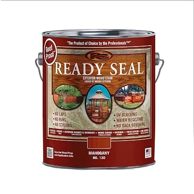 Ready Seal Exterior Wood Stain & Sealer, Mahogany, 1 Gallon 1 Gallon Mahogany