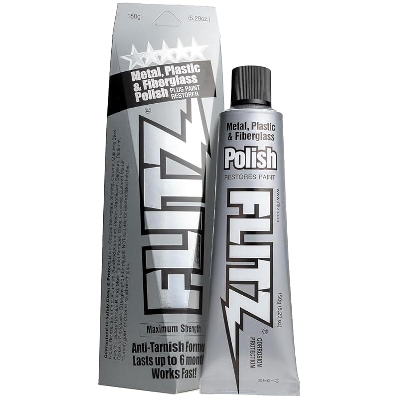 Flitz Metal Polish Paste for Chrome, Stainless Steel, & Aluminum (5.29oz) 5.29 Ounce (Pack of 1)