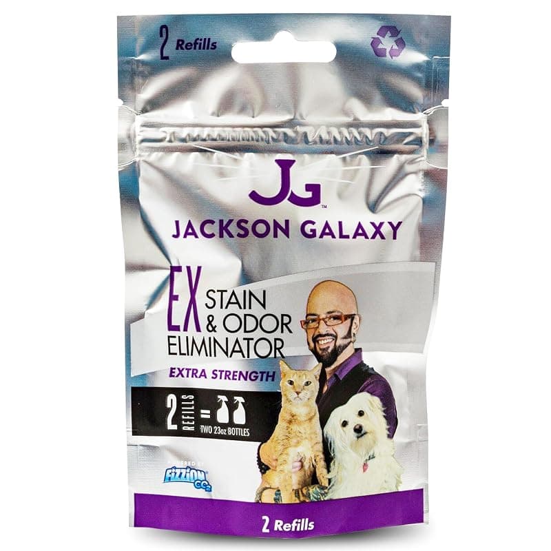 Jackson Galaxy EX Stain & Odor Eliminator Refill - 4 Tabs = 2 Full Refills 2 Refills (4 tabs)
